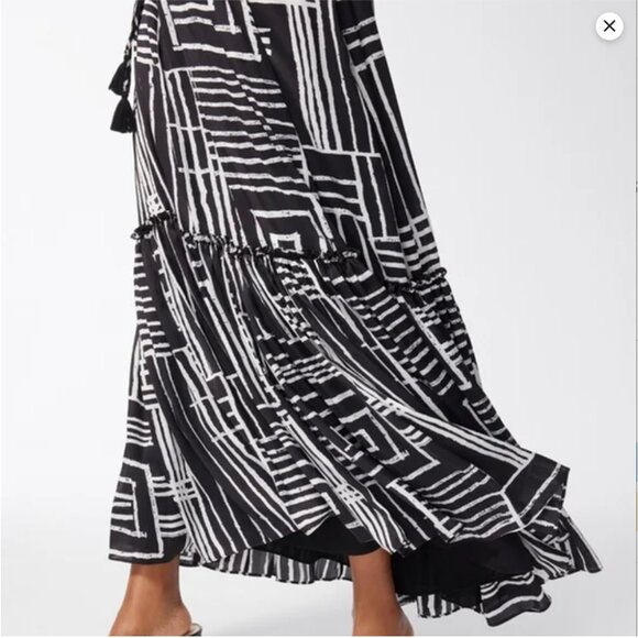 Chico’s “El Rio” Halter Abstract Print Maxi Dress – NWOT – Size 3 (fits like 1x) - Picture 3 of 6